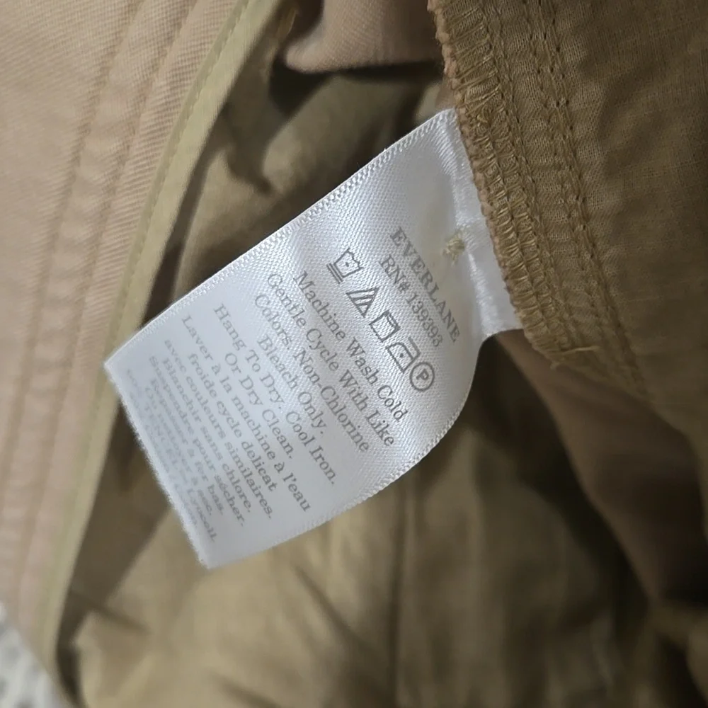 Everlane Wide Leg Pleated Pants, On Trend, Neutral, Size 6, Sophistication - Picture 7 of 7